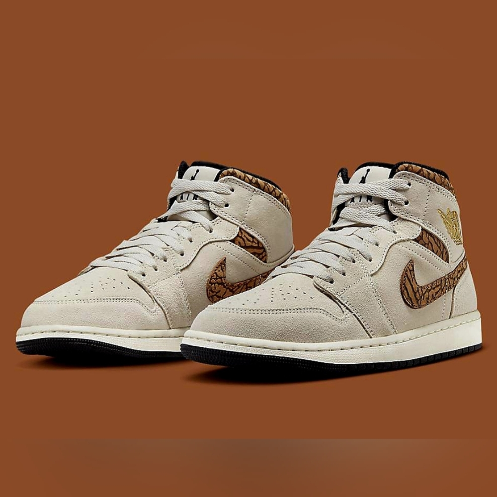 Air Jordan 1 Retro Mid SE Brown Elephant